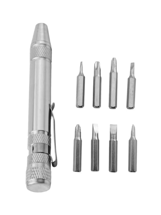 8-In-1 Manual Screwdriver Pocket Screwdriver Pen Kit Repair Hand Screwdriver for Precision Disassembly Pen